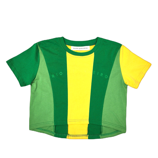 Rio de Janeiro Women's Cropped Tee — Mudra Worldwide