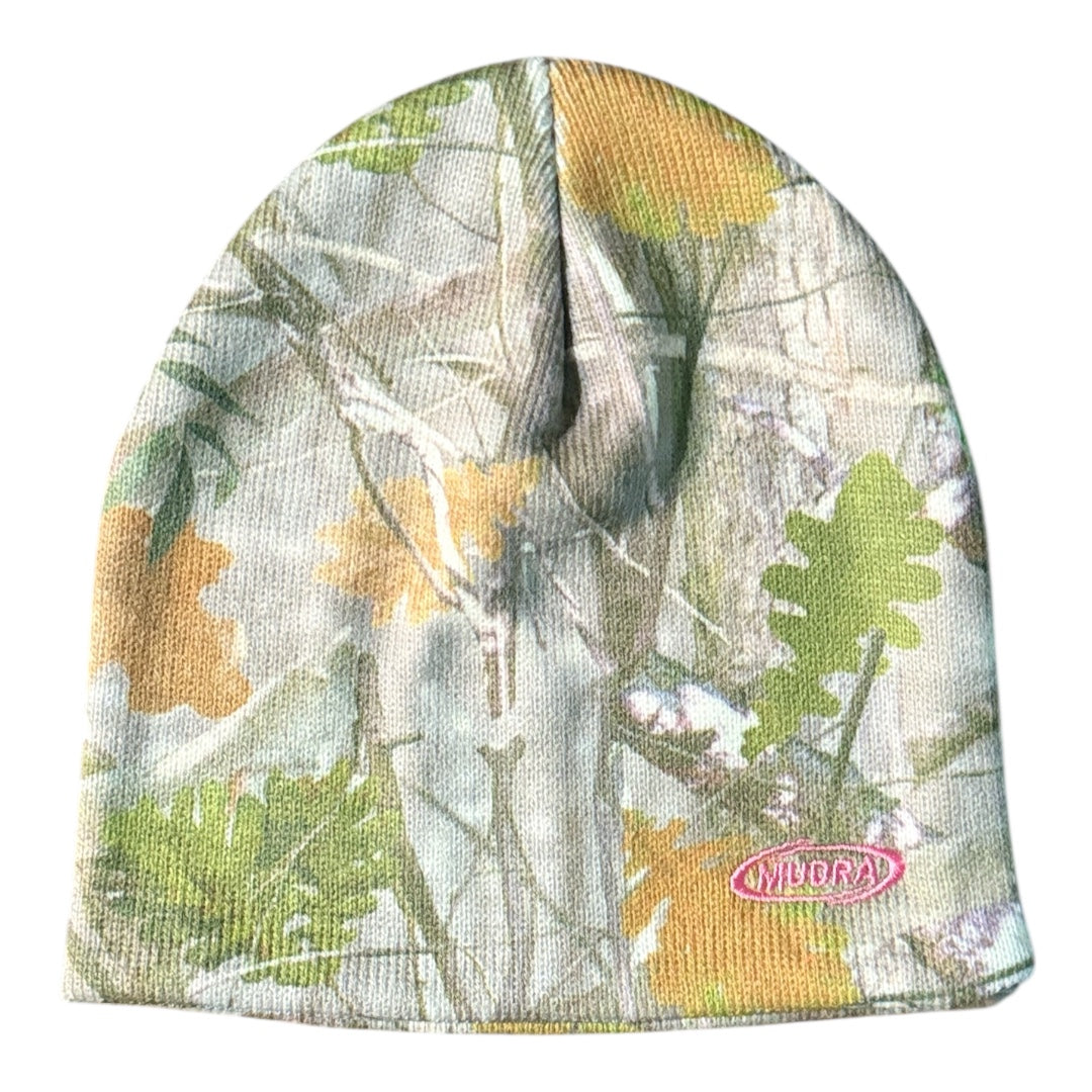 Leaf Camo Rose Logo Beanie