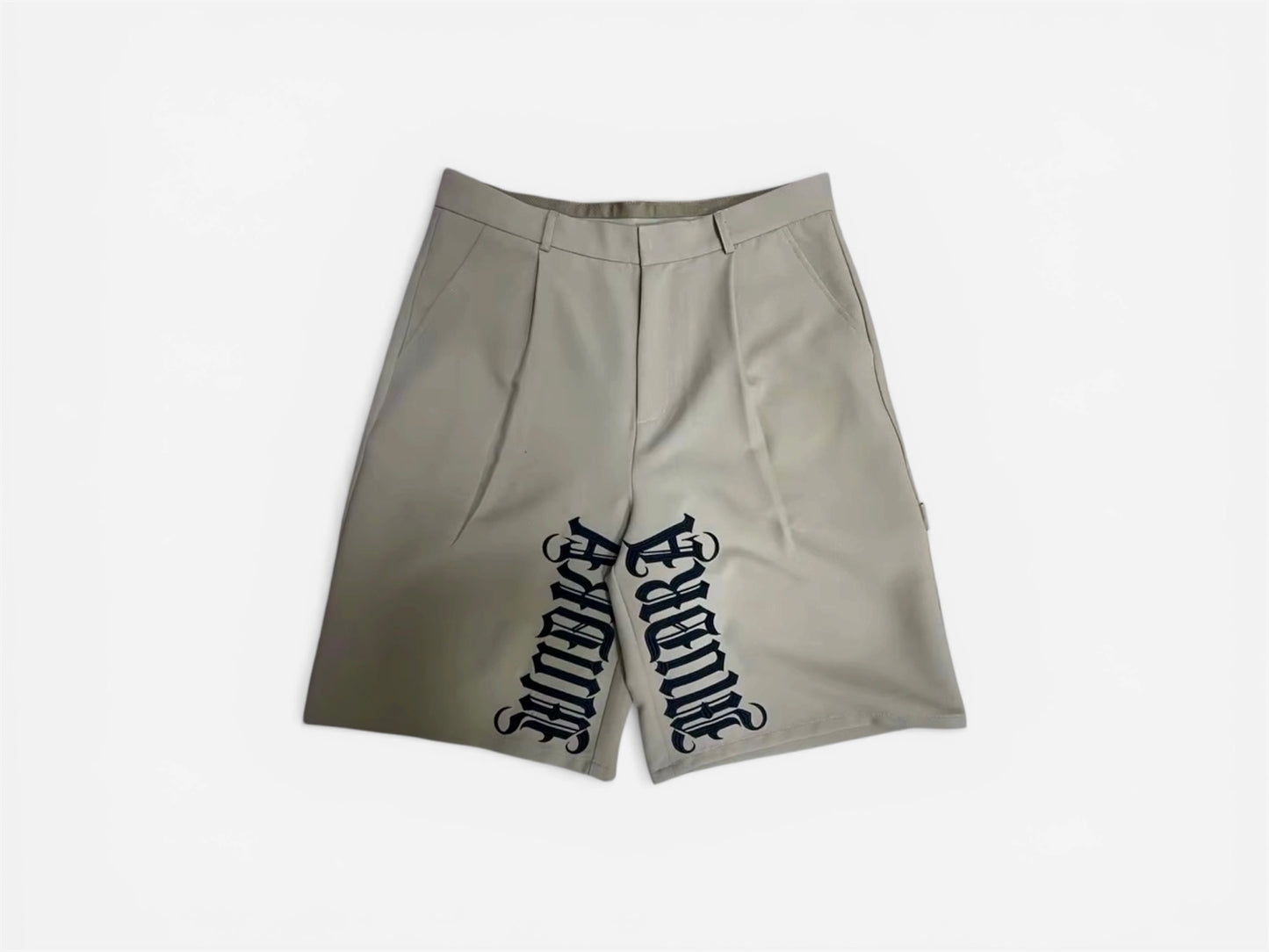 MUDRA Wide-Leg Pleated Wool-Gabardine Shorts